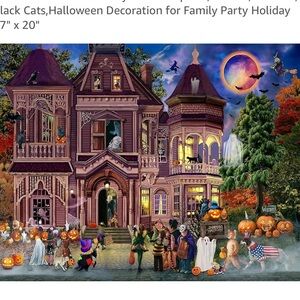 Halloween Haunted Mansion house and Scenery Puzzle - 1000 Pieces new sealed